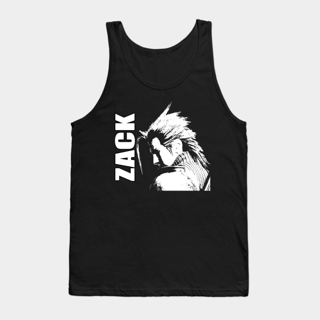 Zack - Final Fantasy VII Tank Top by thethirddriv3r